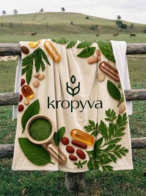 Плед велюровий з принтом "Kropyva" 160x200